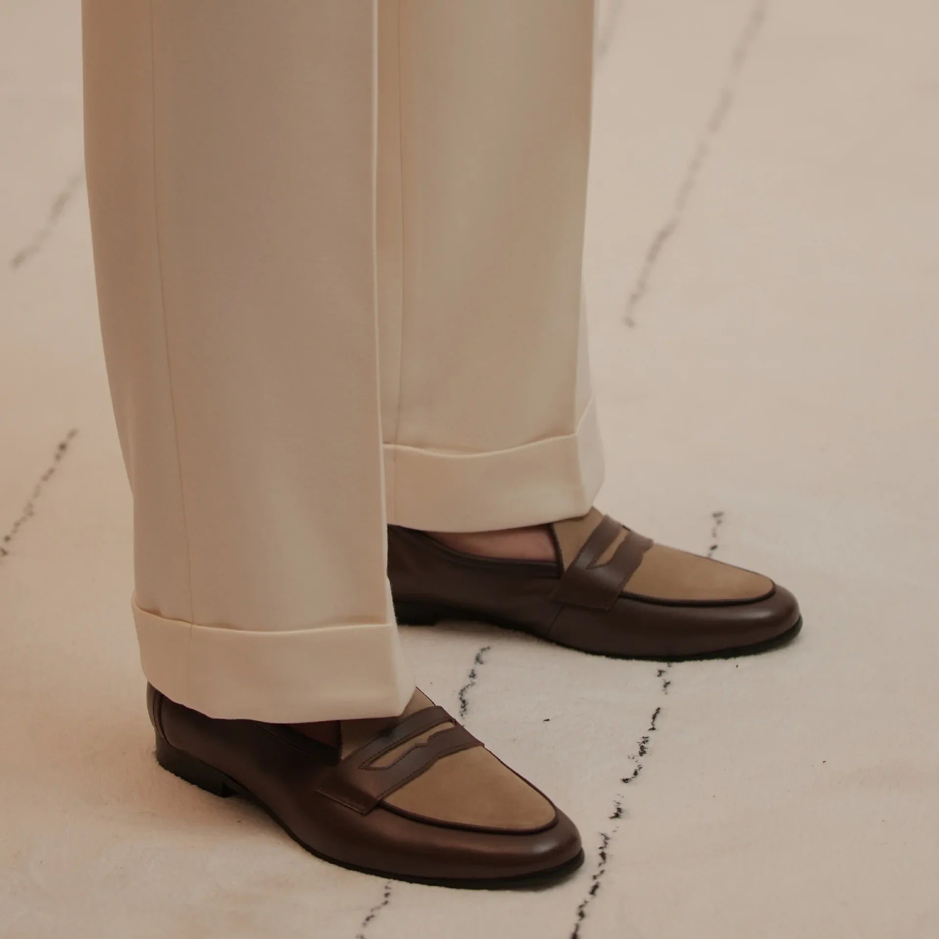 Mocassin italien luxe femme
