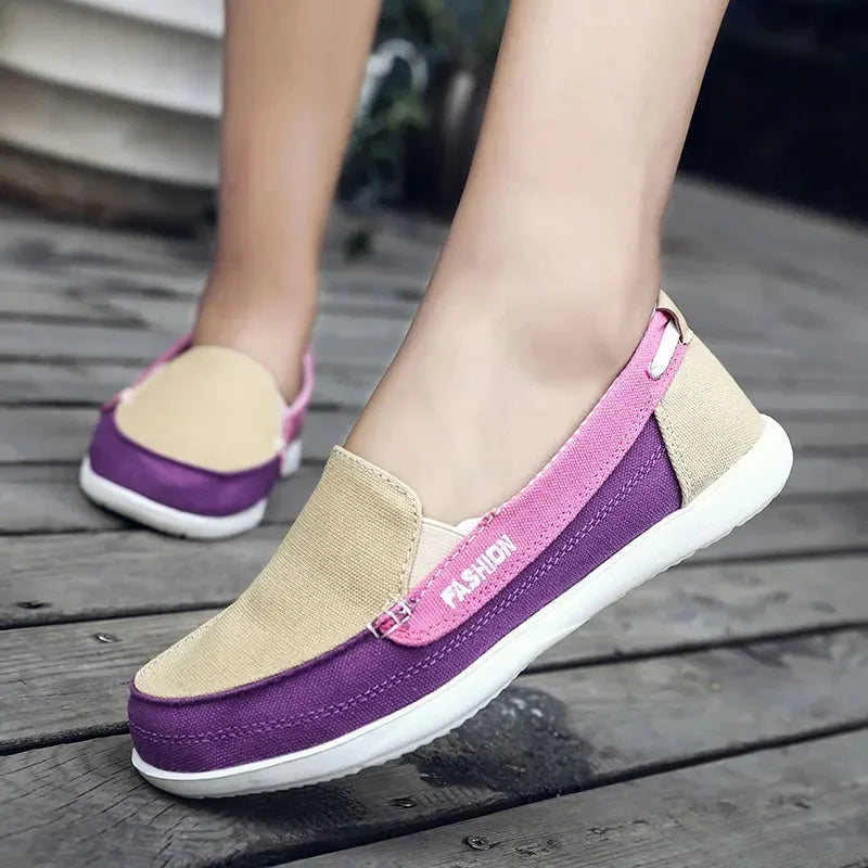 Mocassin multicolore femme