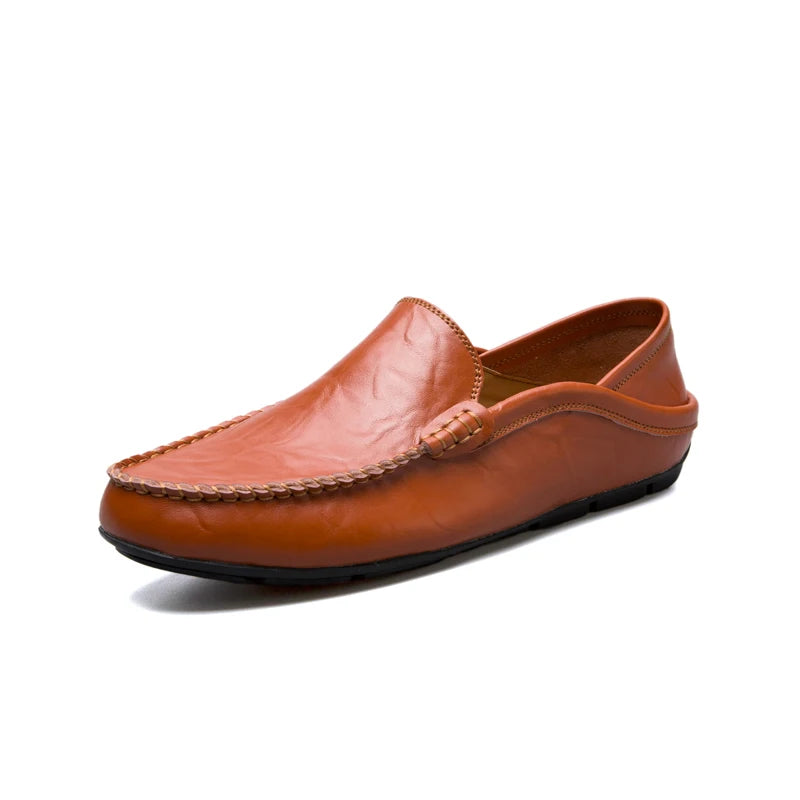 Mocassin blanc homme