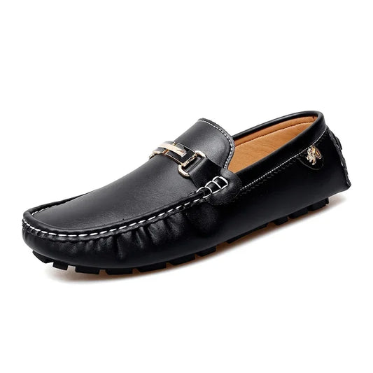 Mocassin bleu ciel homme