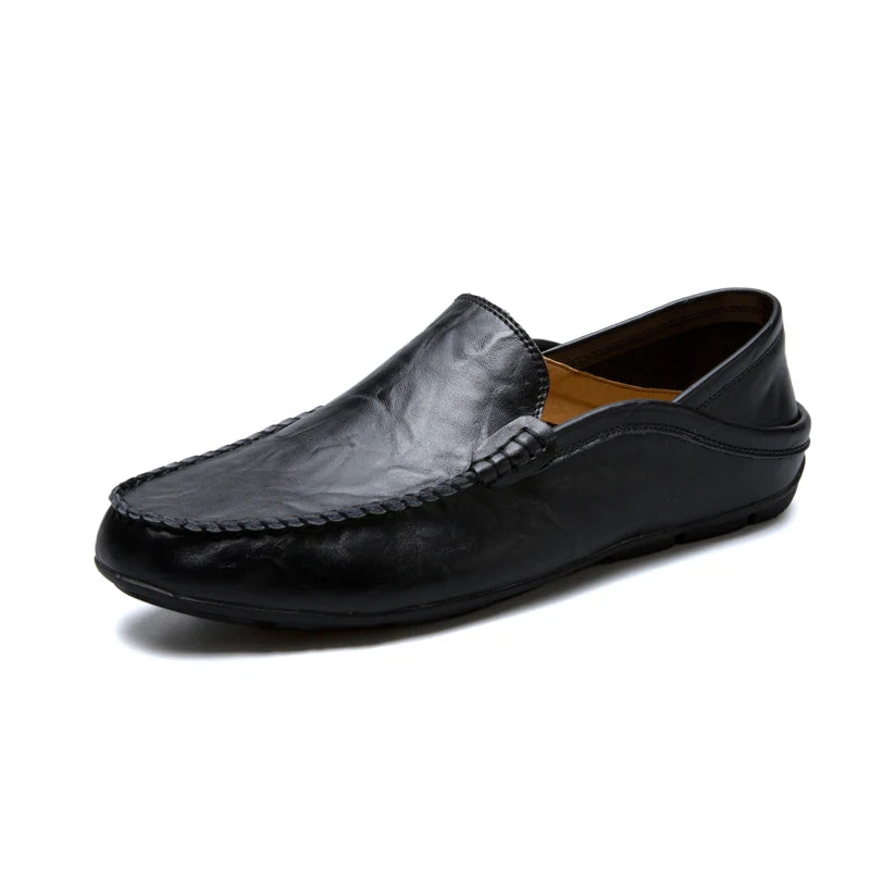 Mocassin blanc homme
