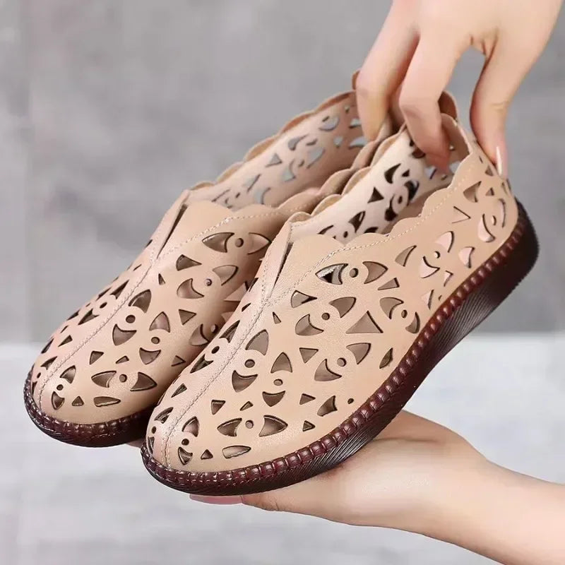 Mocassin ouvert femme