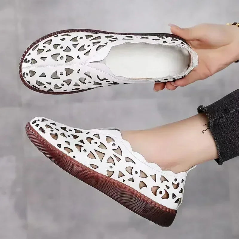 Mocassin ouvert femme