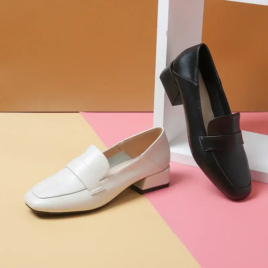 Mocassin petit talon