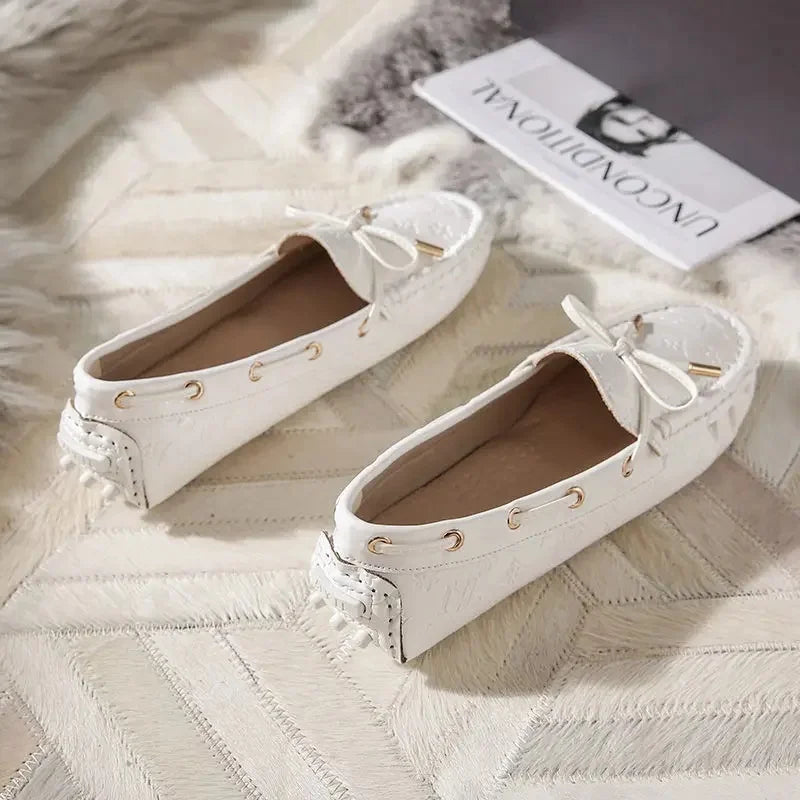 Mocassin picot femme