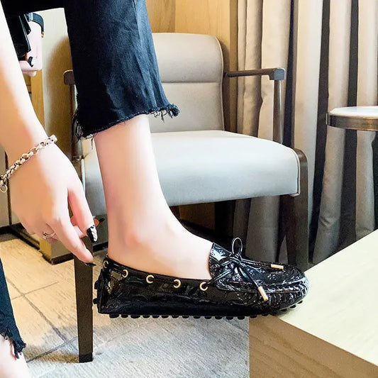 Mocassin picot femme