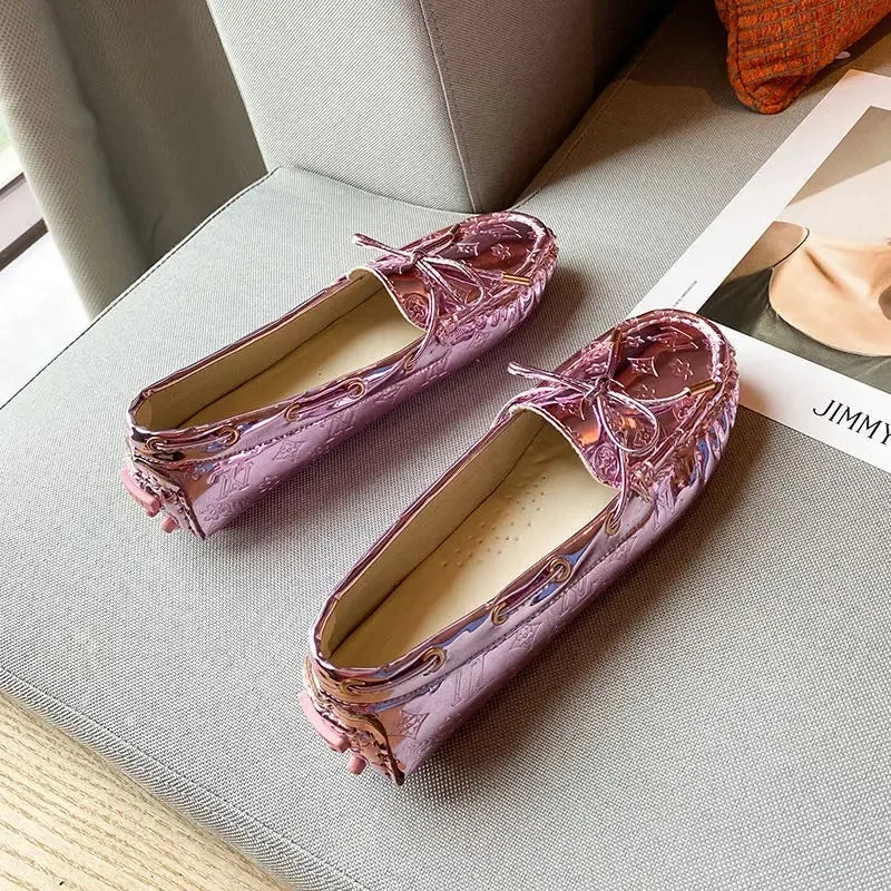 Mocassin picot femme
