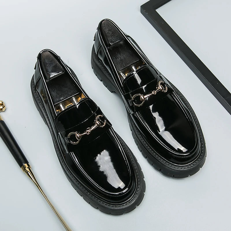 Mocassin plateforme homme