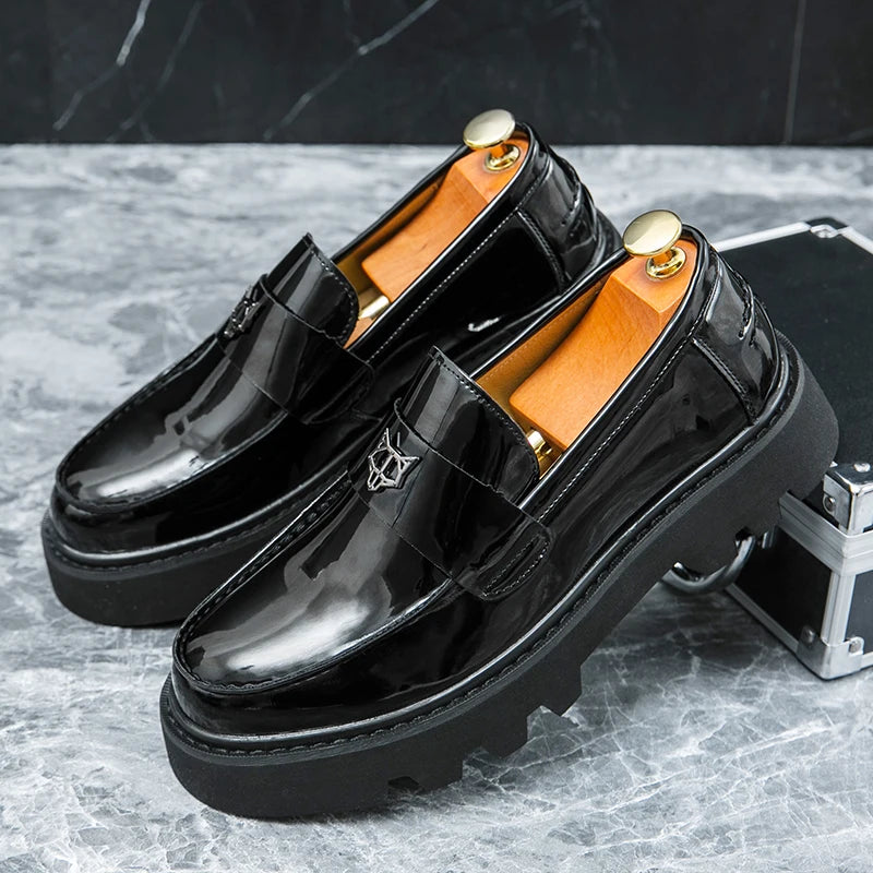 Mocassin plateforme homme