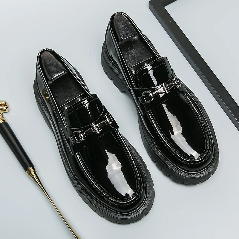 Mocassin plateforme homme