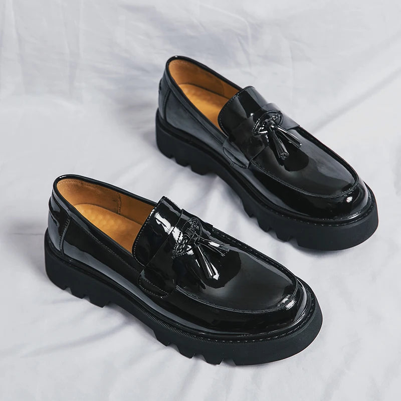 Mocassin plateforme homme