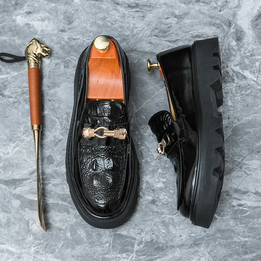 Mocassin plateforme homme