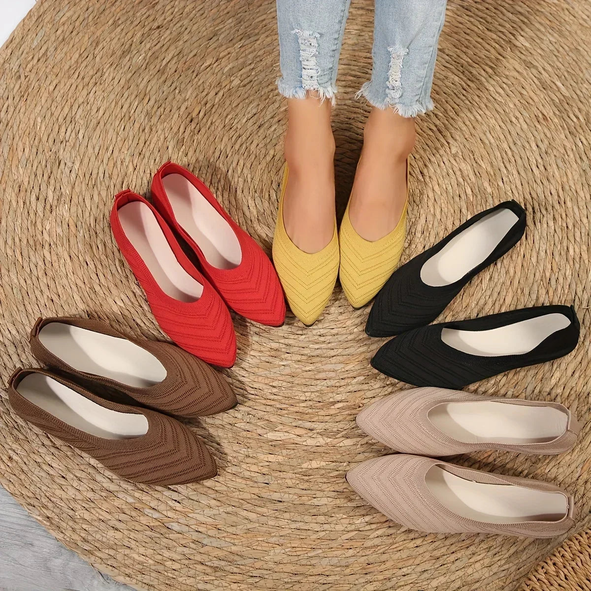 Mocassin pointus femme