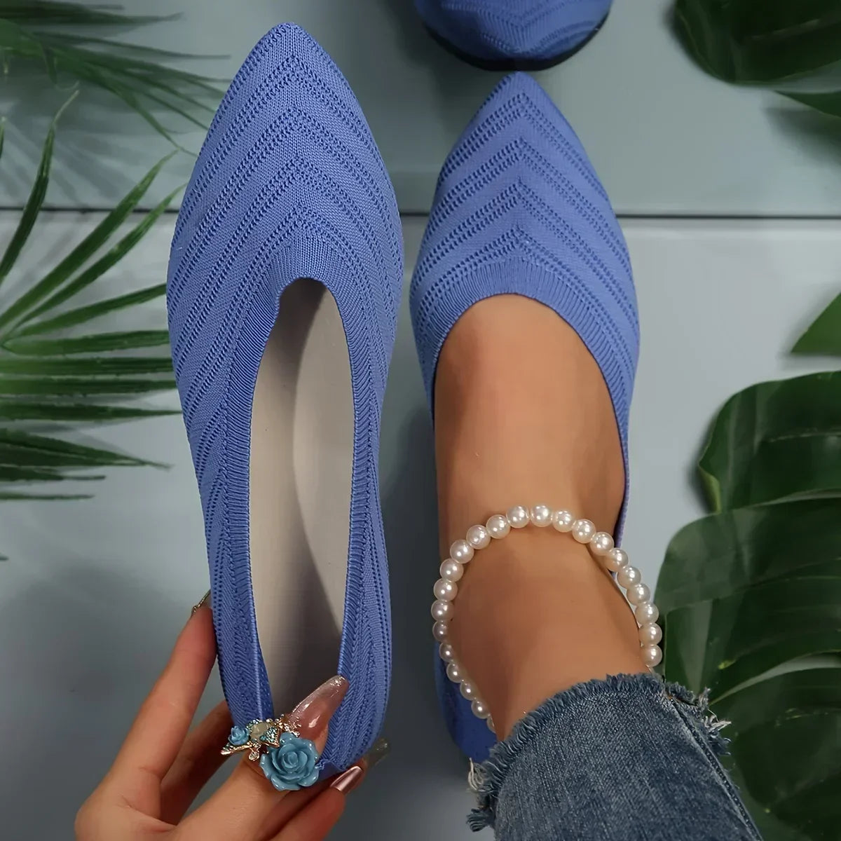 Mocassin pointus femme