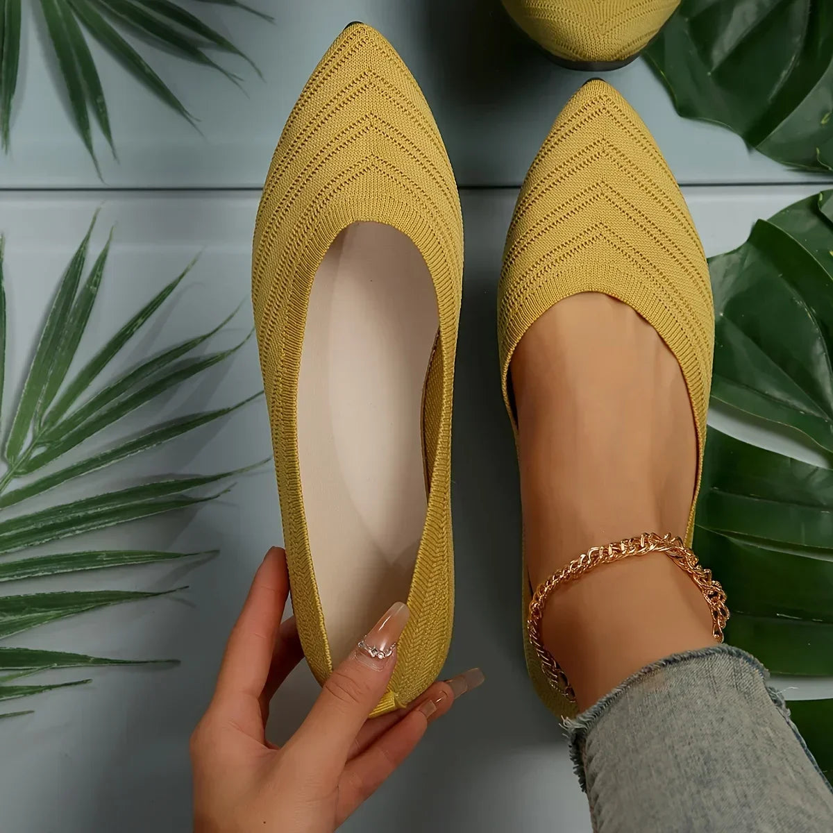 Mocassin pointus femme