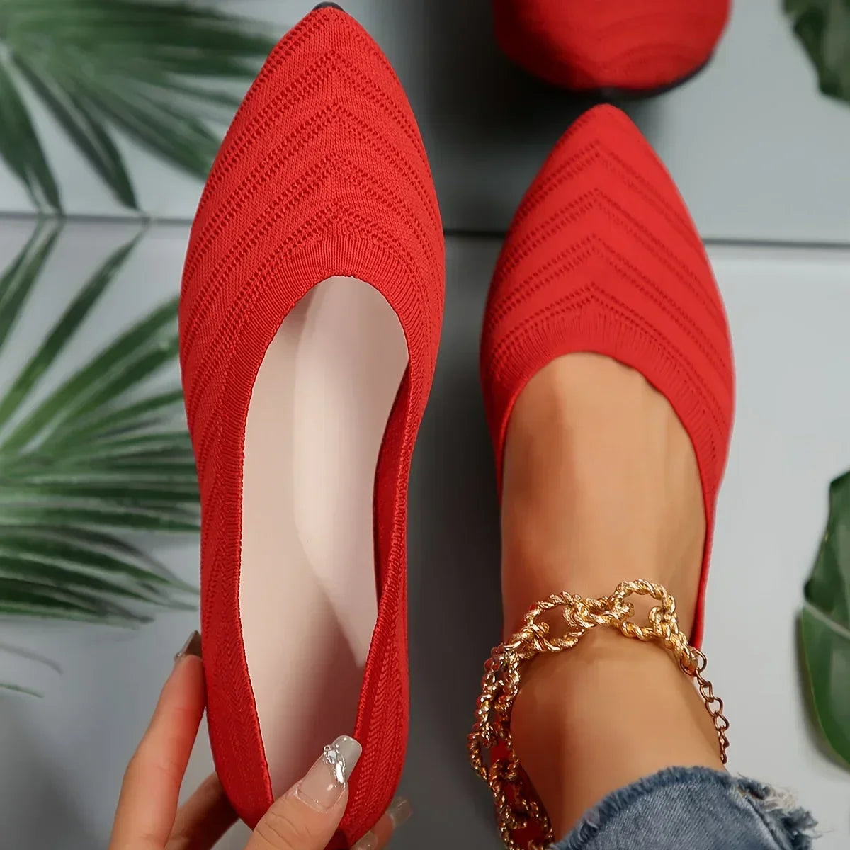 Mocassin pointus femme