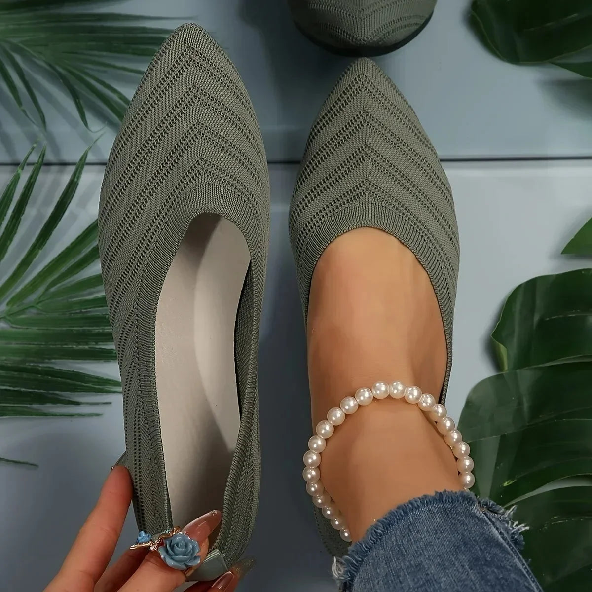 Mocassin pointus femme