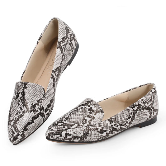 Mocassin python femme