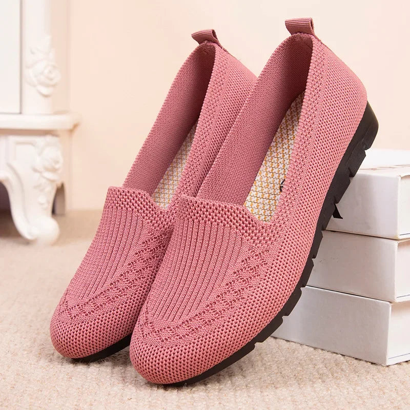 Mocassin violet femme