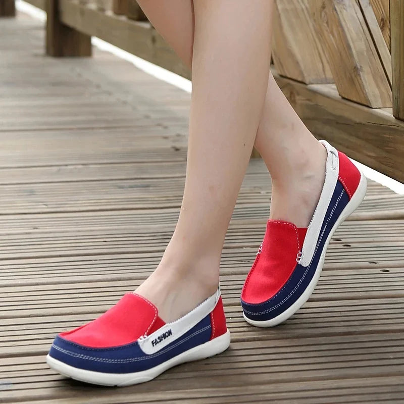 Mocassin multicolore femme