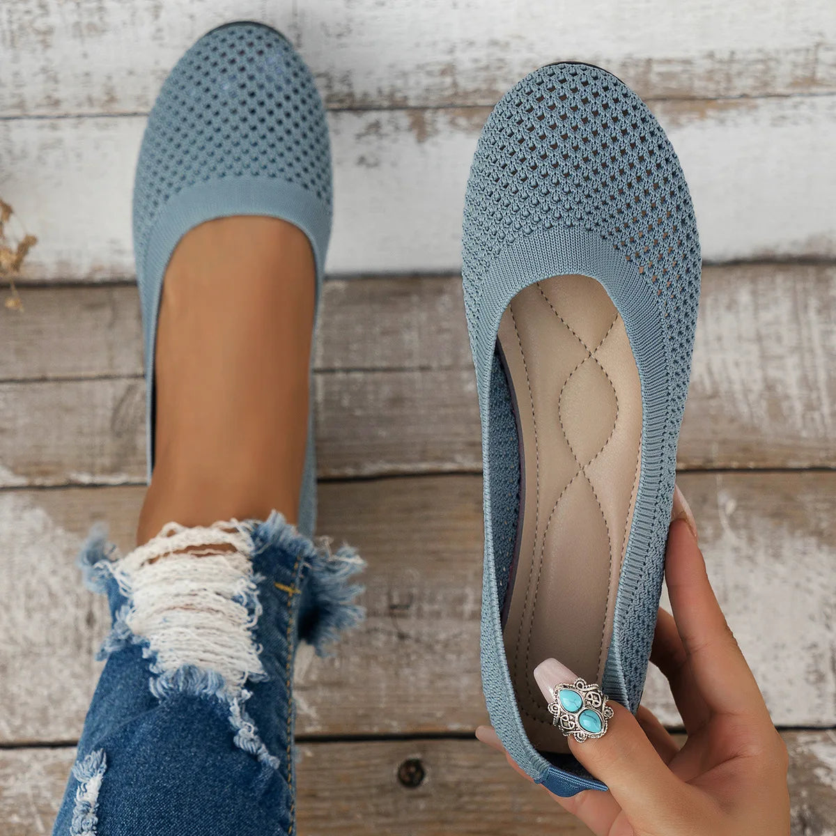 Mocassin souple femme 