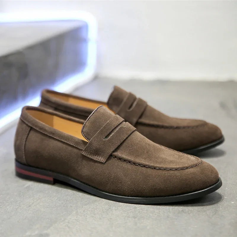 Mocassin suede homme
