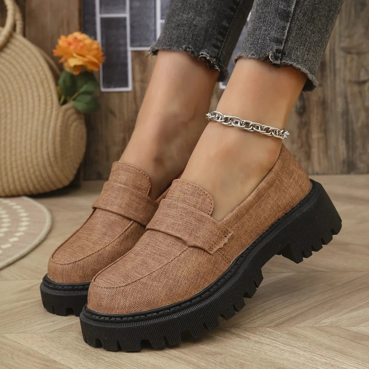Mocassin suede