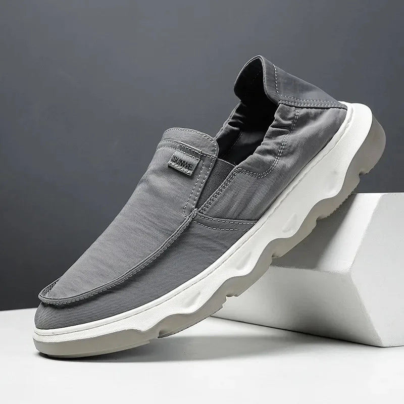Mocassin tissus homme