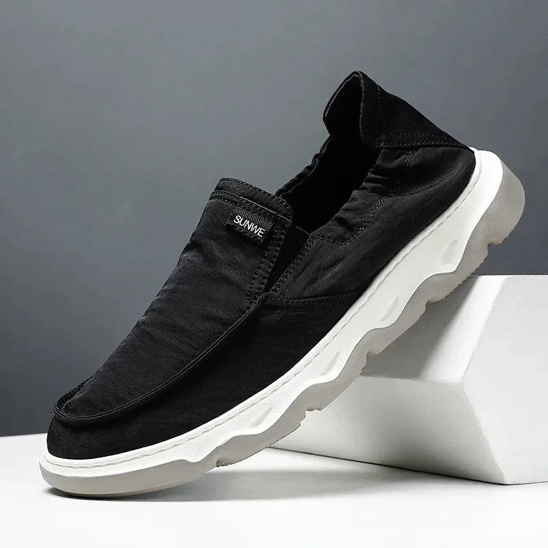 Mocassin tissus homme