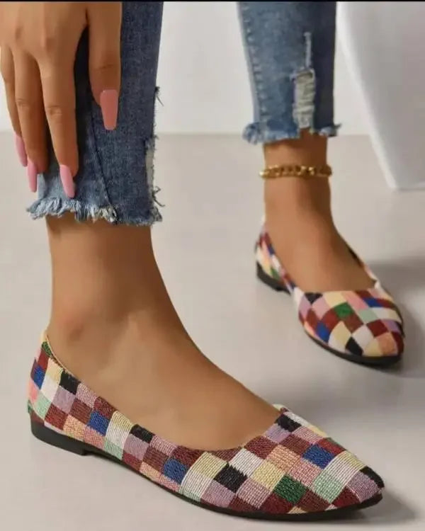 Mocassin toile femme