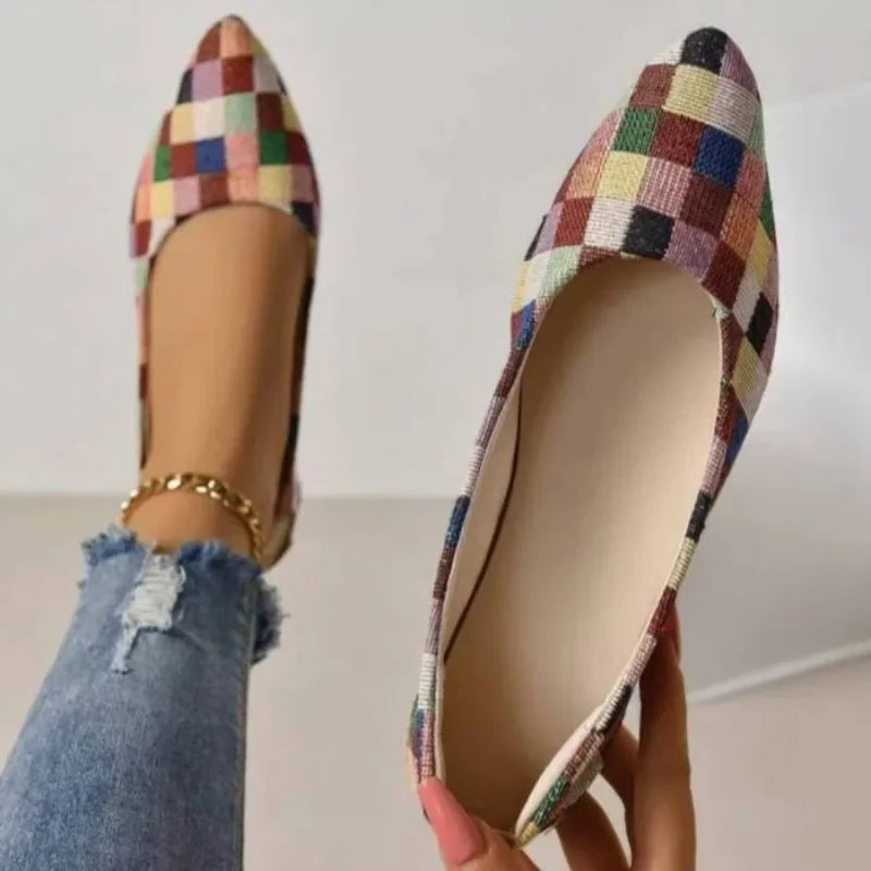 Mocassin toile femme