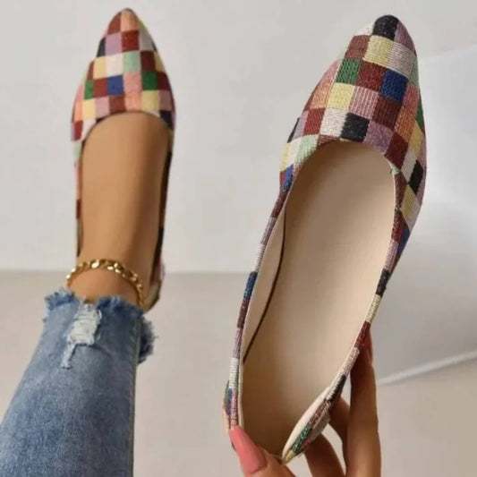 Mocassin toile femme