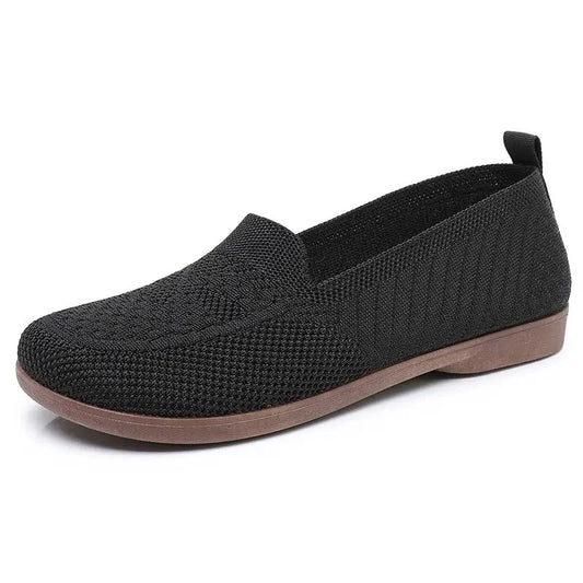 Mocassin tressé femme