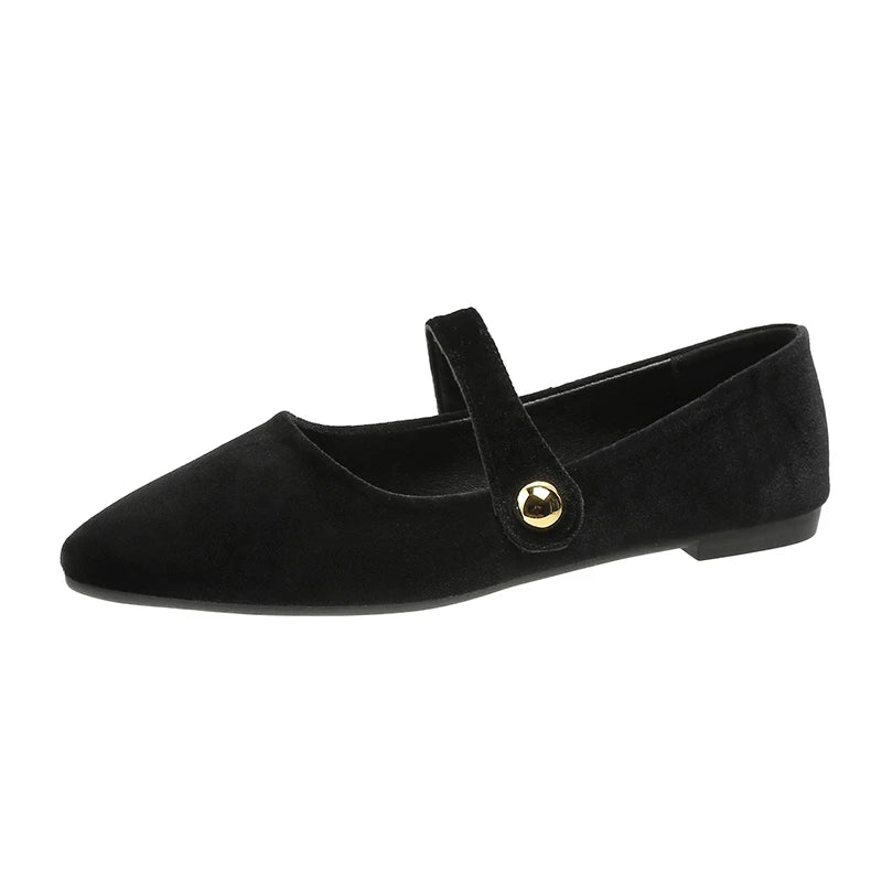 Mocassin velour femme
