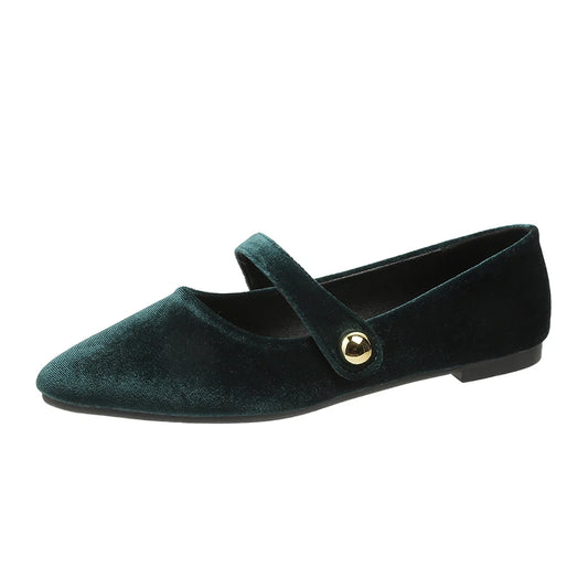 Mocassin velour femme