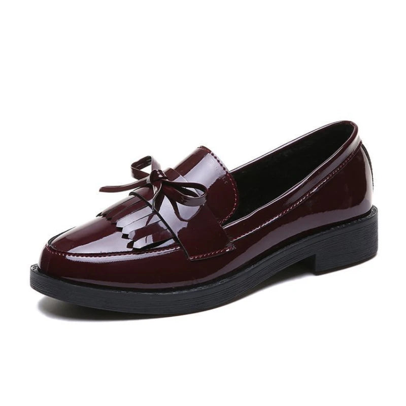 Mocassin vernis bordeaux
