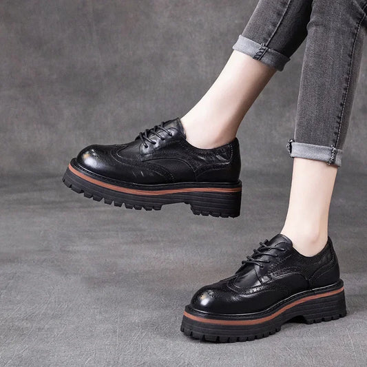 Mocassin derby femme